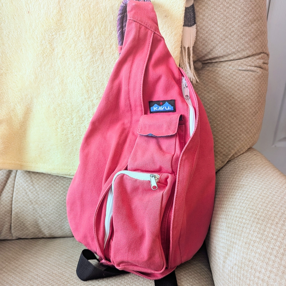 KAVU Pink Rope Sling Bag